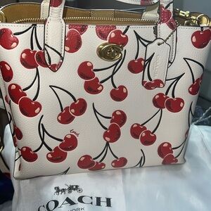 Coach Cherry Bag Pattern Body Cloth New Condition